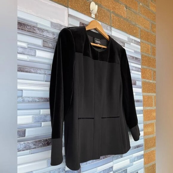 AKRIS PUNTO velvet blend blazer size 42 - Picture 3 of 13